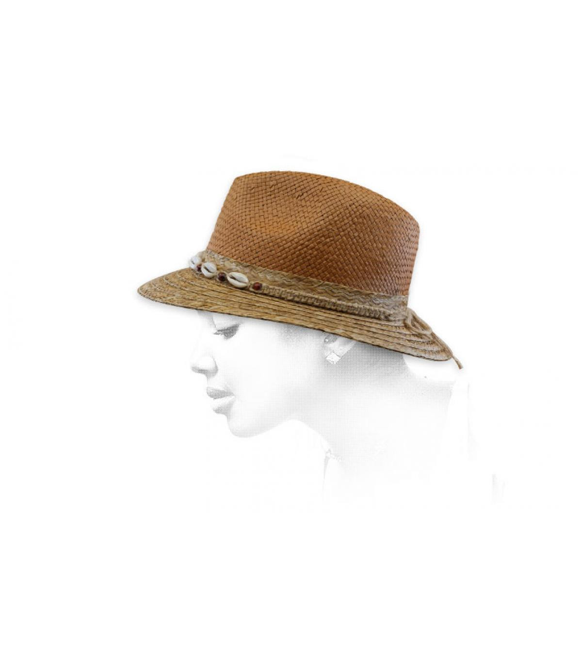 sombrero paja bicolor Charly Najan brown sombrero paja bicolor Charly Najan brown